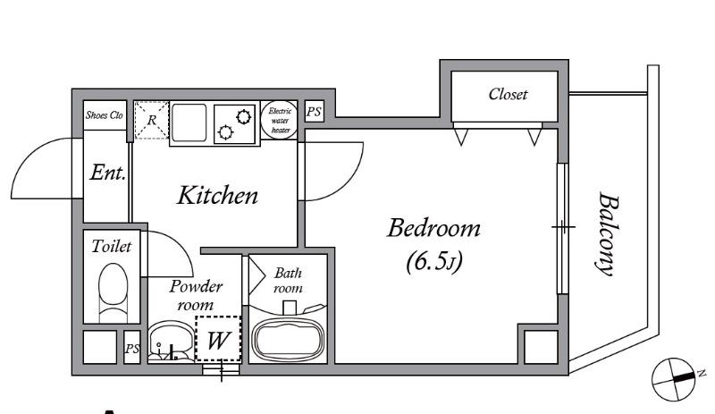 野里町の完工年月(2023年9月)築の賃貸マンションの間取り