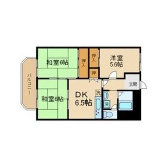 春日の完工年月(1982年5月)築の賃貸マンションの間取り