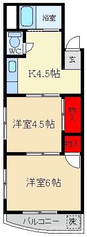 春日マンションの間取り