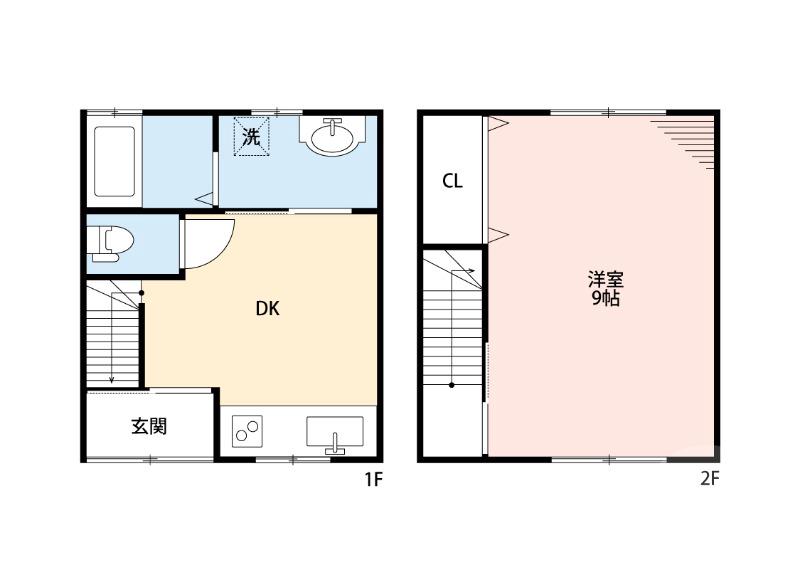 正雀の完工年月(1967年1月)築の賃貸一戸建ての間取り