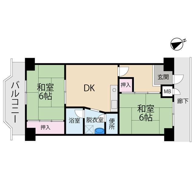 丸信リバーサイドコーポの間取り