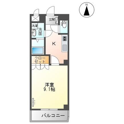 青葉丘北の完工年月(2009年9月)築の賃貸マンションの間取り