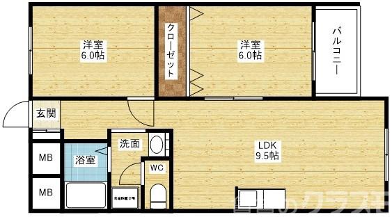 マンションサルナートの間取り