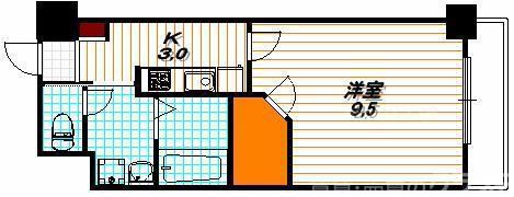 クオリカ太秦の間取り