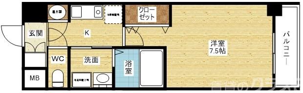 エステムヒルズ新大阪の間取り