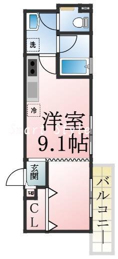 王居殿の完工年月(2023年8月)築の賃貸アパートの間取り