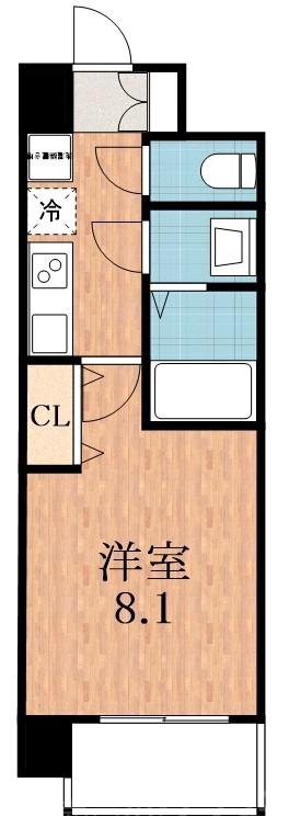 王子町の完工年月(2023年12月)築の賃貸マンションの間取り