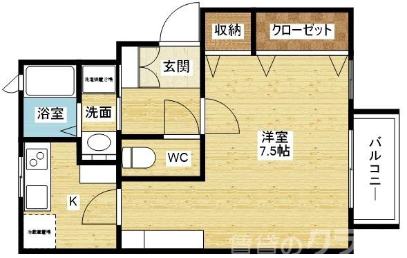 クレテ豊里の間取り