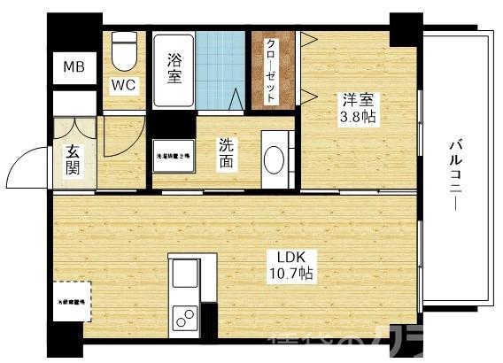 アヴニール東三国の間取り