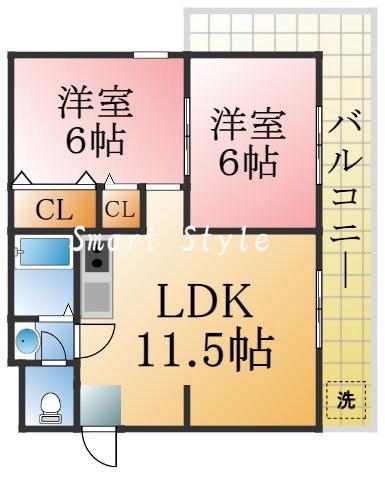 ダイバーシティ神戸長田C棟の間取り