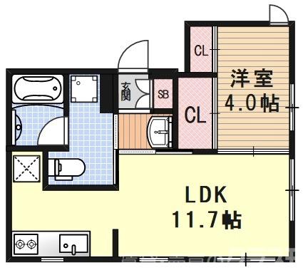 グレース京都二条の間取り
