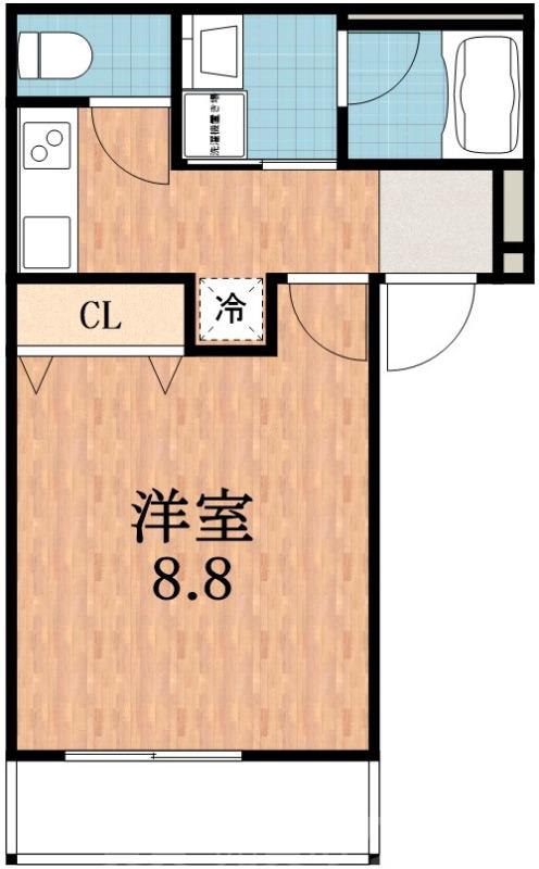 沢之町の完工年月(2023年12月)築の賃貸アパートの間取り
