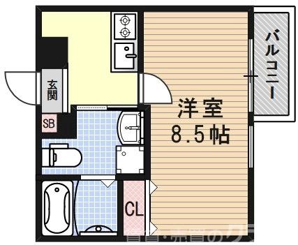 THE CITY RESIDENCE京都西大路の間取り