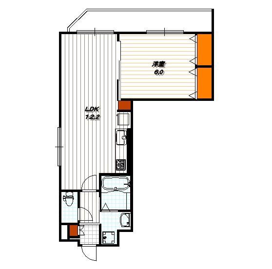 花園春日町の完工年月(2016年10月)築の賃貸マンションの間取り