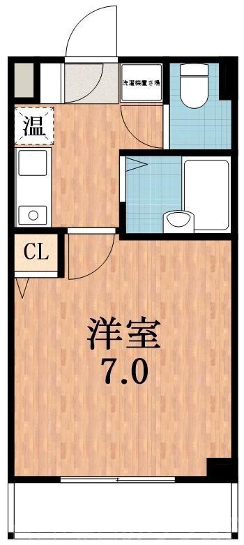松崎町の完工年月(1997年2月)築の賃貸マンションの間取り