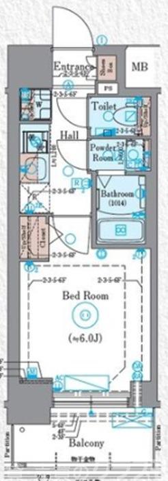 エステムコート京都梅小路公園の間取り