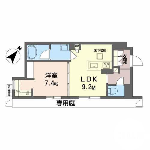 岸部南の完工年月(2023年10月)築の賃貸アパートの間取り