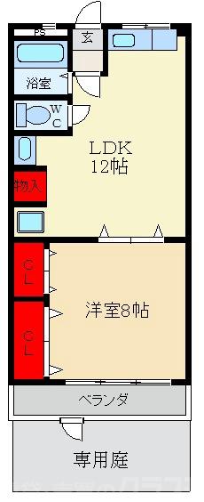 大和田コーポの間取り