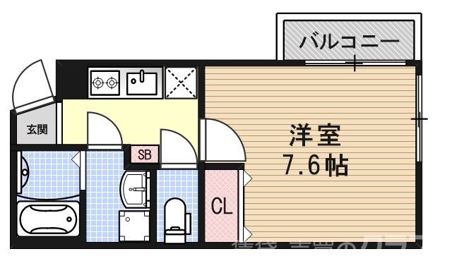 フラット長者町の間取り