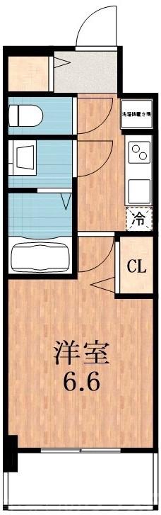 天王寺町北の完工年月(2021年2月)築の賃貸マンションの間取り