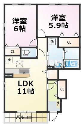 サンリットガーデンハウスNの間取り