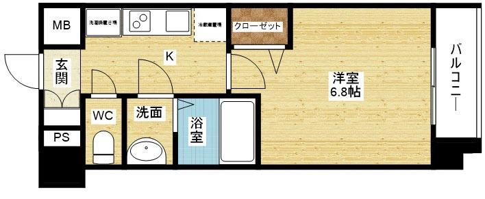 アドバンス大阪ヴェンティの間取り