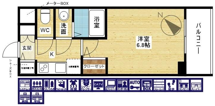 プレサンス塚本グランゲートの間取り