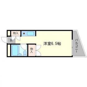 千里山西の完工年月(1987年2月)築の賃貸マンションの間取り