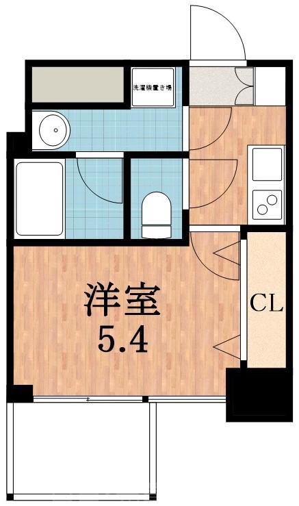 生玉寺町の完工年月(2015年8月)築の賃貸マンションの間取り