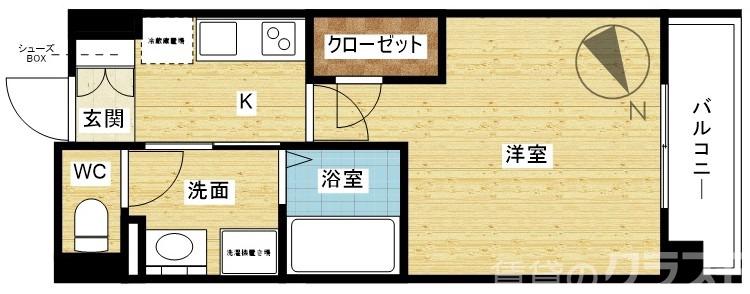 Luxe東三国の間取り