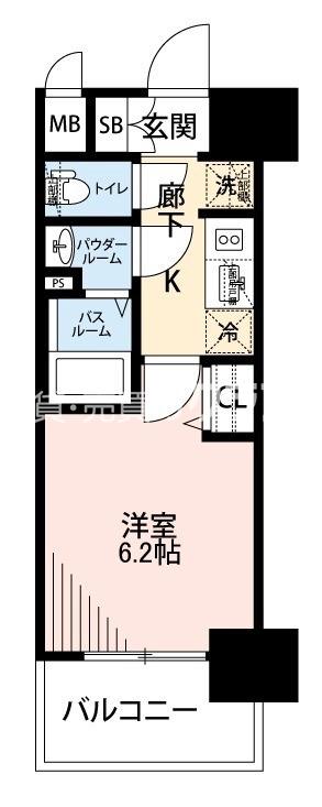 三軒家東の完工年月(2023年12月)築の賃貸マンションの間取り