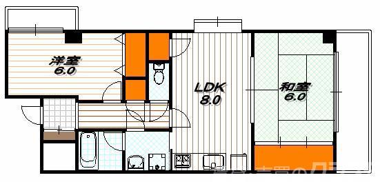 グランドムール麩屋町の間取り