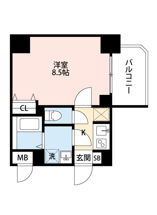 千里丘の完工年月(2021年9月)築の賃貸マンションの間取り