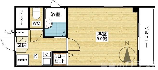 メゾン南江口の間取り