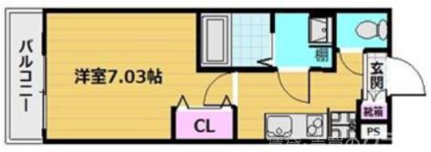 アクエルド京大北の間取り