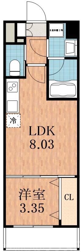 西住之江の完工年月(2022年12月)築の賃貸マンションの間取り