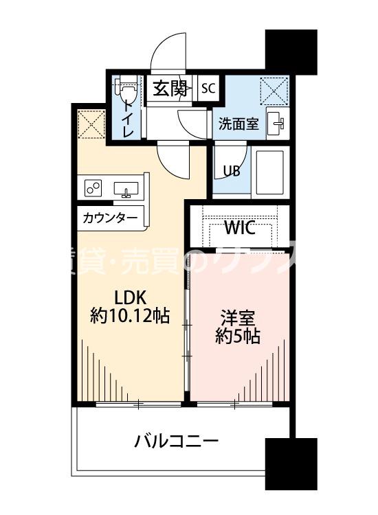 塩草の完工年月(2022年11月)築の賃貸マンションの間取り