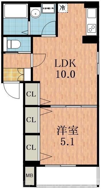 杉本の完工年月(2017年11月)築の賃貸アパートの間取り