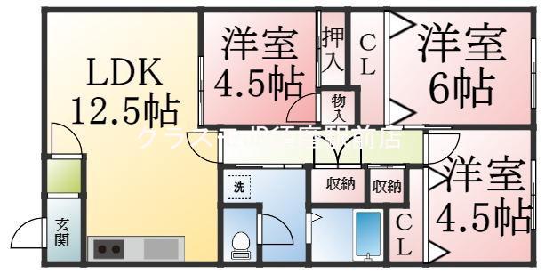 マリンハイム塩屋の間取り