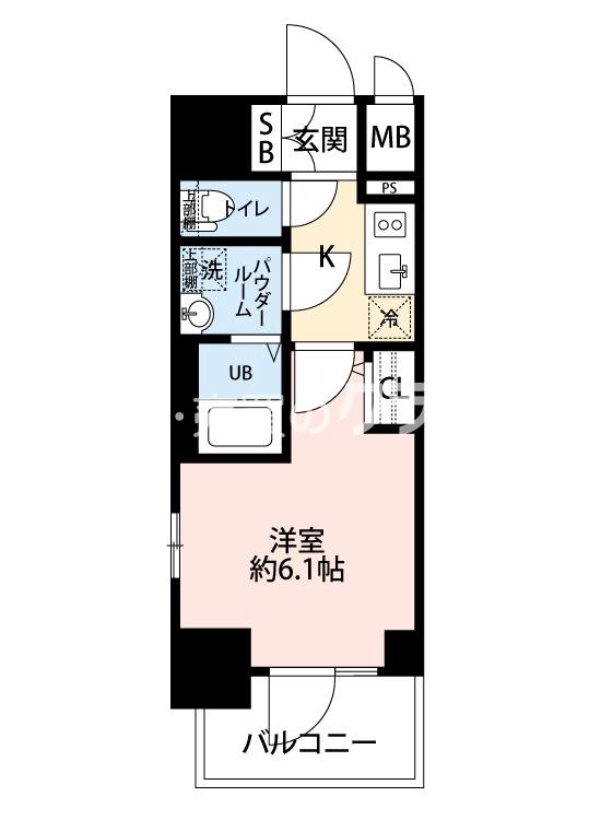 三軒家東の完工年月(2023年11月)築の賃貸マンションの間取り