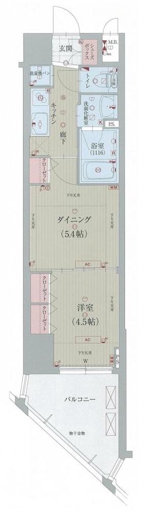 ベラジオ三条朱雀の間取り