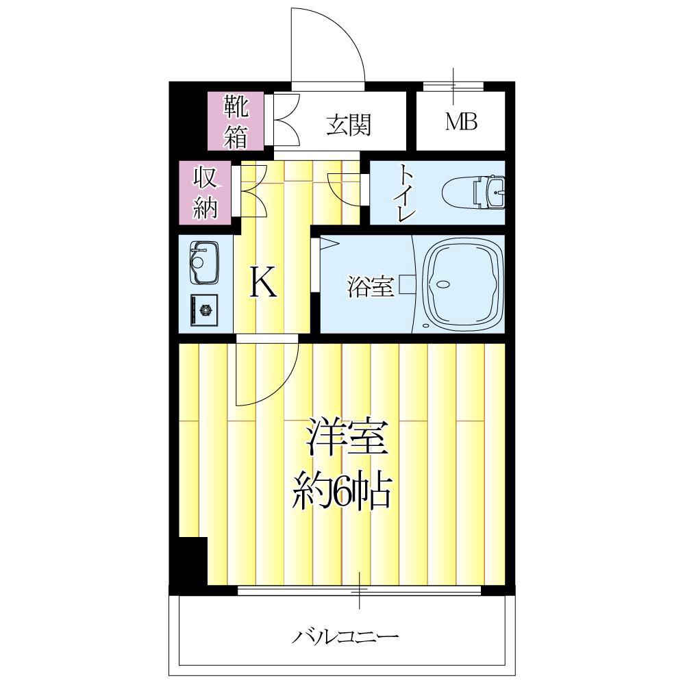 南吹田の完工年月(1995年7月)築の賃貸マンションの間取り