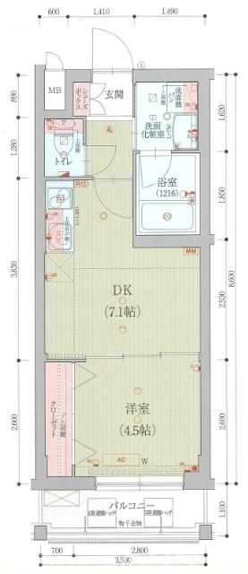 ベラジオ京都円町の間取り
