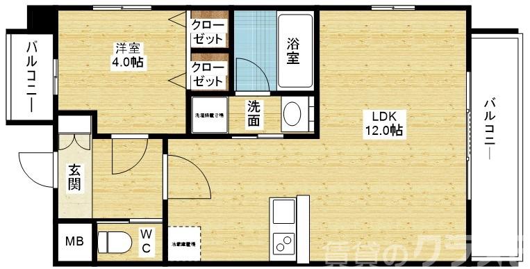 CITY SPIRE西中島の間取り