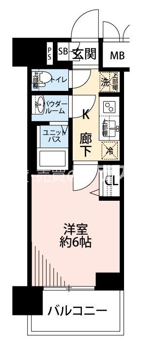 三軒家東の完工年月(2024年6月)築の賃貸マンションの間取り