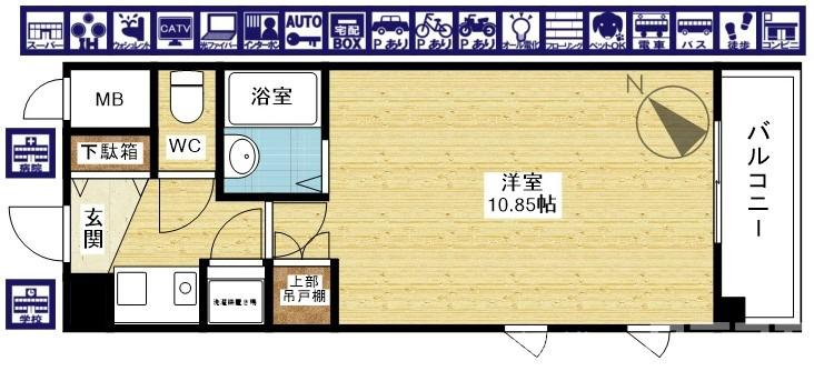 CASSIA十三の間取り