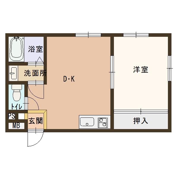 御堂町の完工年月(1998年4月)築の賃貸マンションの間取り