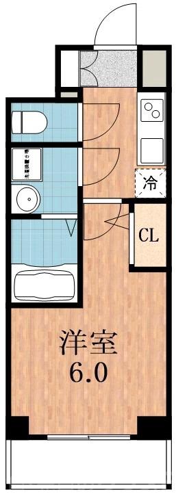 旭町の完工年月(2023年6月)築の賃貸マンションの間取り