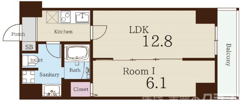 アート四条堀川の間取り