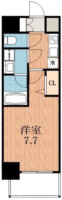 寺田町の完工年月(2020年5月)築の賃貸マンションの間取り